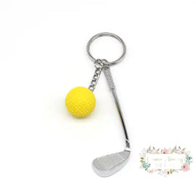 Load image into Gallery viewer, Golfing Keychain Yellow golfing keychain
