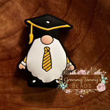 Load image into Gallery viewer, Gnome Graduate Silicone Focal Bead Beads
