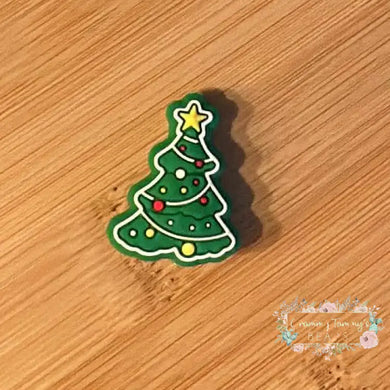 Green Christmas Tree Silicone Focal Bead Silicone Focal Bead
