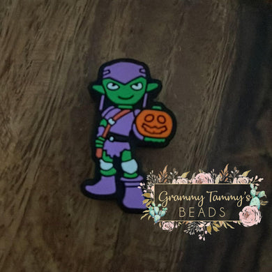 Green Goblin Silicone Focal Bead