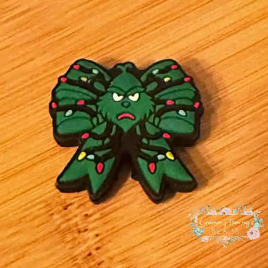 Green Man Bow with Lights - Silicone Focal Bead Silicone Focal Bead