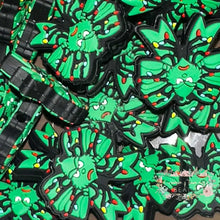Load image into Gallery viewer, Green Man Bow with Lights - Silicone Focal Bead Silicone Focal Bead
