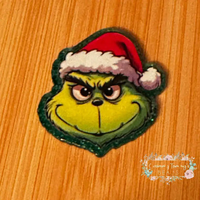 Green Man - Green Glitter Flatback Glitter Flatback