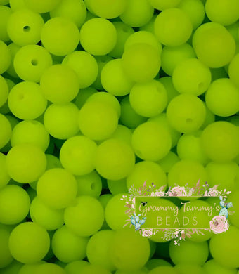 Green - Willow 12Mm Silicone Bead