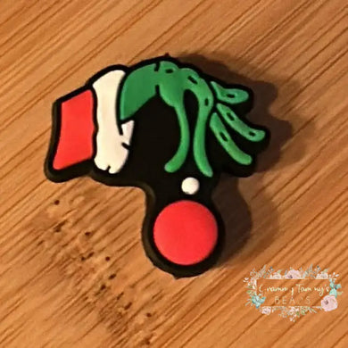 Grinch Hand Silicone Focal Bead Silicone Focal Bead