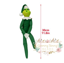 Load image into Gallery viewer, Grinch On The Shelf Green Christmas Decor
