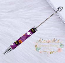 Load image into Gallery viewer, Halloween Beadable Pens 1 Count #48 Purple Ghost Pen
