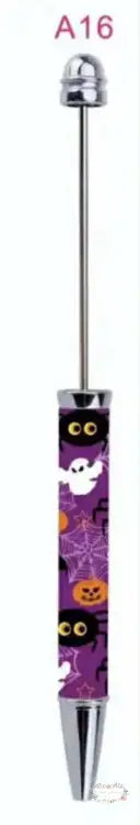 Halloween Beadable Pens A16 - PURPLE Beadable Pen