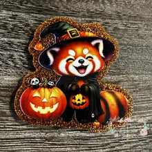 Load image into Gallery viewer, Halloween Cat &amp; Mouse Glitter Flatback Glitter Flatback
