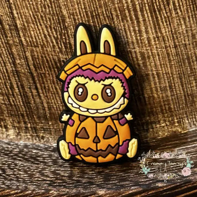 Halloween Labubu Pumpkin Silicone Focal Bead Silicone Focal Bead