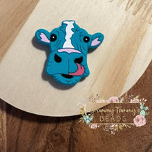 Load image into Gallery viewer, Happy Heifer Silicone Focal Bead Beads
