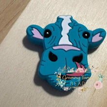 Load image into Gallery viewer, Happy Heifer Silicone Focal Bead Beads
