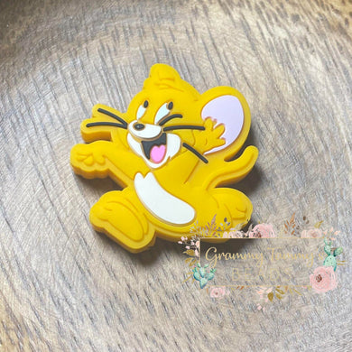 Happy Mouse Silicone Focal Bead Beads