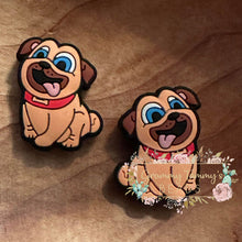 Load image into Gallery viewer, Happy Puppy Silicone Focal Bead Beads
