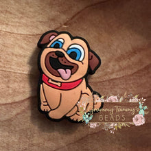 Load image into Gallery viewer, Happy Puppy Silicone Focal Bead Beads
