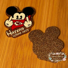 Load image into Gallery viewer, Haters Gonna Hate - Gold Glitter Flatback Glitter Flatback
