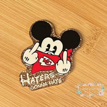Load image into Gallery viewer, Haters Gonna Hate - Gold Glitter Flatback Glitter Flatback
