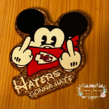 Load image into Gallery viewer, Haters Gonna Hate - Gold Glitter Flatback Glitter Flatback
