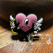 Load image into Gallery viewer, Heart Cupid Silicone Focal Bead Beads
