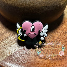 Load image into Gallery viewer, Heart Cupid Silicone Focal Bead Beads
