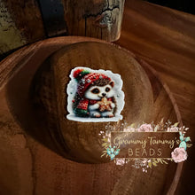 Load image into Gallery viewer, Hedgehog Christmas Flatback
