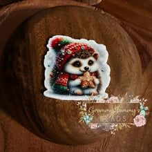 Load image into Gallery viewer, Hedgehog Christmas Flatback
