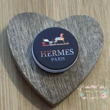 Load image into Gallery viewer, Herms Brown Round - Silicone Focal Bead Silicone Focal Bead
