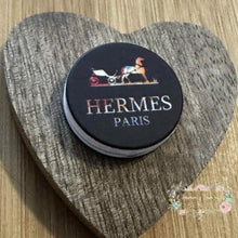 Load image into Gallery viewer, Herms Brown Round - Silicone Focal Bead Silicone Focal Bead
