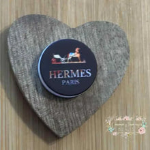 Load image into Gallery viewer, Herms Brown Round - Silicone Focal Bead Silicone Focal Bead
