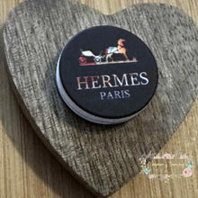 Load image into Gallery viewer, Herms Brown Round - Silicone Focal Bead Silicone Focal Bead
