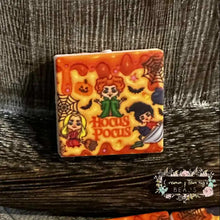 Load image into Gallery viewer, Hocus Pocus Square Silicone Focal Bead Silicone Square Bead
