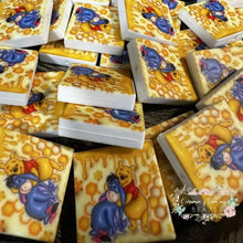 Load image into Gallery viewer, Pooh &amp; Eyore Square Silicone Focal Bead Silicone Square Bead
