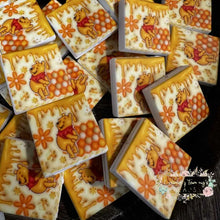 Load image into Gallery viewer, Pooh Square Silicone Focal Bead Silicone Square Bead
