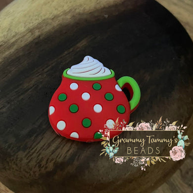 Hot Chocolate Silicone Focal Bead Beads