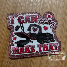 Load image into Gallery viewer, I Can Totally Make That - Pink Glitter Flatback Glitter Flatback
