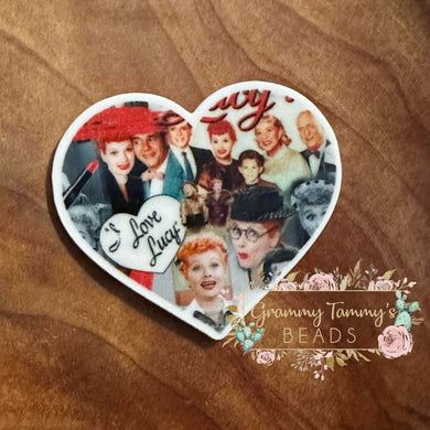 I Love Lucy Heart Flatback