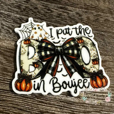 I Put The Boo in Boujee Flatback Acrylic Flatback