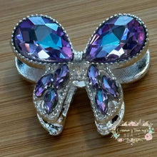 Load image into Gallery viewer, Iredecent Rhinestone Bow Knot - Purple 17*22MM Bowknot Rhinestone Bead
