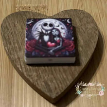 Load image into Gallery viewer, Jack &amp; Sally Love Square Silicone Focal Beads Silicone Square Bead
