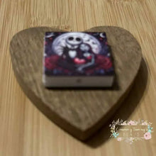 Load image into Gallery viewer, Jack &amp; Sally Love Square Silicone Focal Beads Silicone Square Bead
