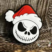 Load image into Gallery viewer, Jack Santa Face Silicone Focal Bead Silicone Focal Bead
