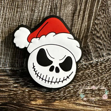 Jack Santa Face Silicone Focal Bead Silicone Focal Bead