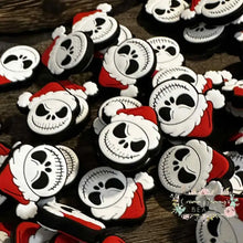 Load image into Gallery viewer, Jack Santa Face Silicone Focal Bead Silicone Focal Bead
