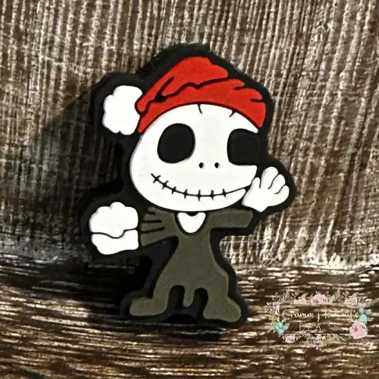 Jack Santa Standing Silicone Focal Bead Silicone Focal Bead
