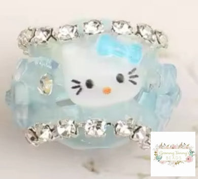 Kitty 16 * 20Mm Aurora Effect Beads - Blue 1 Count X