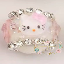 Load image into Gallery viewer, Kitty 16 X 20Mm Aurora Effect Beads - Pink- 1 Count
