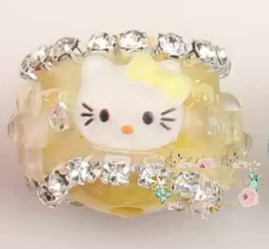 Kitty 16 X 20Mm Aurora Effect Beads - Yellow 1 Count