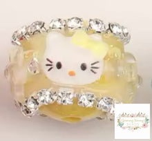 Load image into Gallery viewer, Kitty 16 X 20Mm Aurora Effect Beads - Yellow 1 Count
