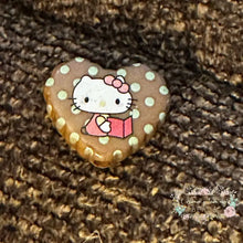 Load image into Gallery viewer, Kitty Acrylic Hearts - Assorted Colors Available - 1 Count Acrylic Heart Beads
