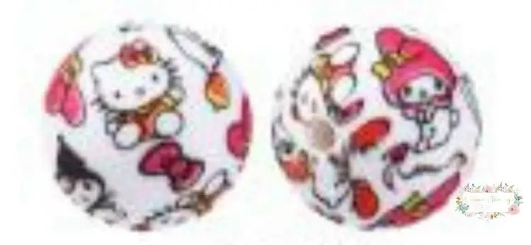 15MM Kitty Crew Silicone Beads 15mm Round Silicone Beads